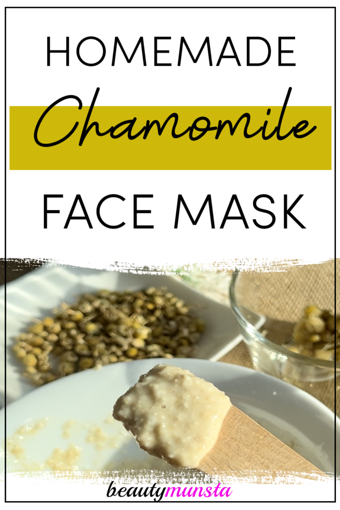 Chamomile Oatmeal Face Mask beautymunsta free natural beauty hacks