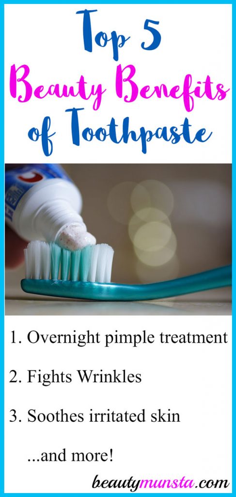 Are there any beauty benefits of toothpaste for the skin? What kind of toothpaste is best for application on the skin?