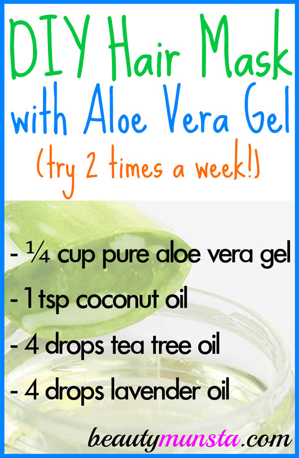 Create this DIY Aloe Vera Gel Hair Mask to soothe your scalp and promote healthy hair! 