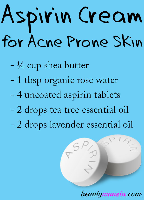 Make an aspirin cream for acne to greatly reduce huge angry red acne on your face!