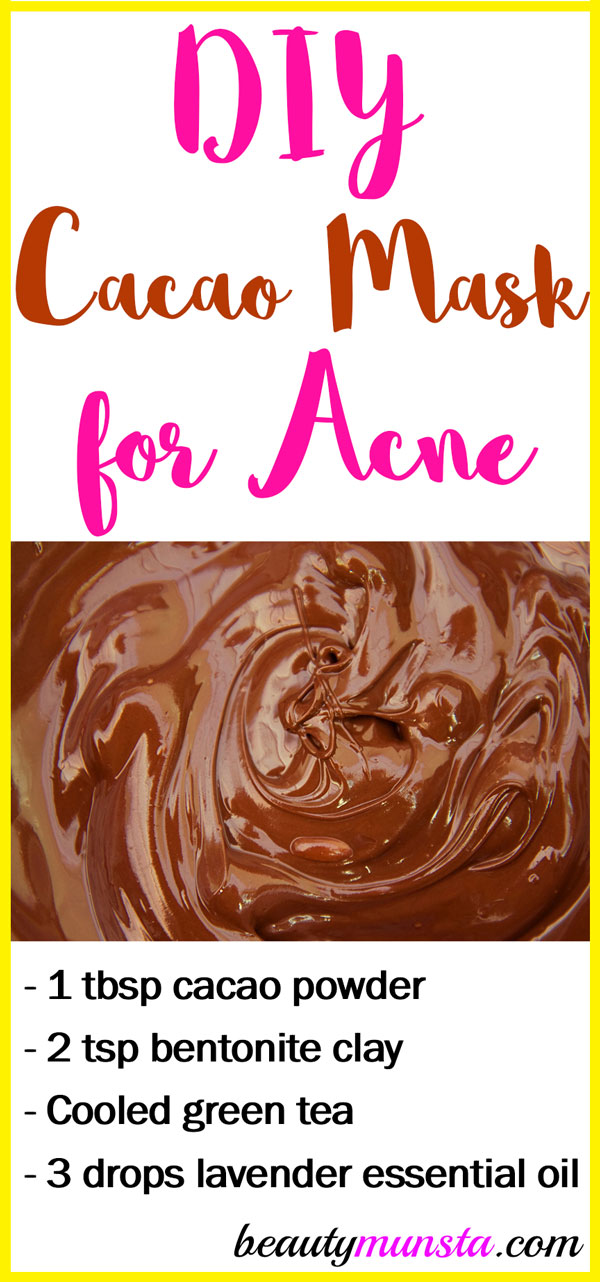 Whip up this cacao face mask for acne to get clearer skin! 