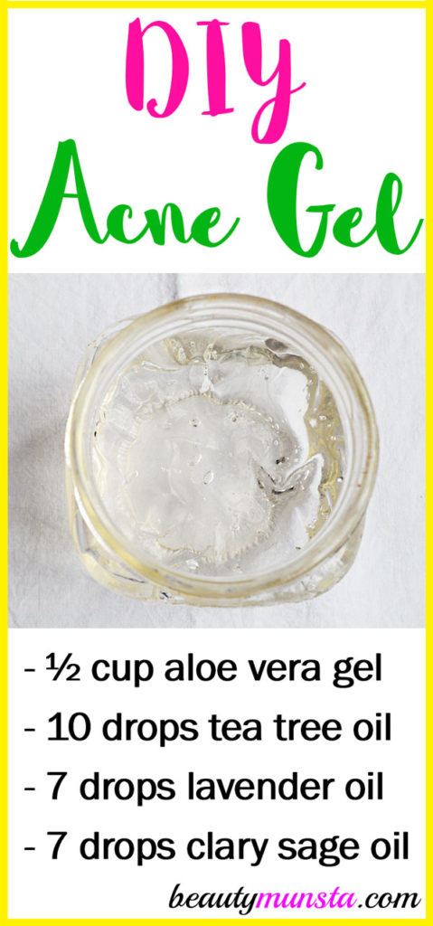 A DIY acne gel is just the thing you need to cool down angry red acne! 