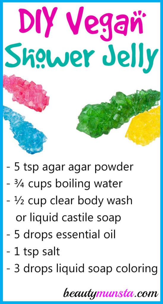 Let’s get soapy with this fun DIY vegan shower jelly recipe! 