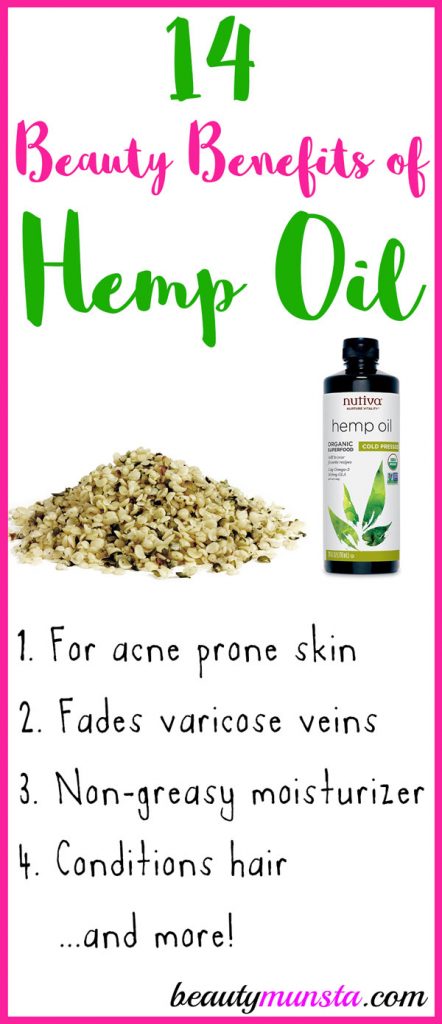 14 Marvelous Beauty Benefits of Hemp Seed Oil - beautymunsta