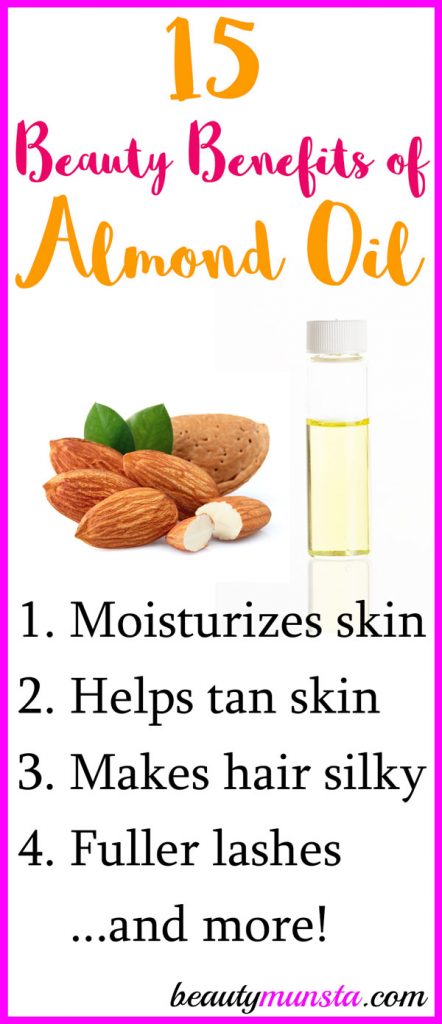 Take a look at the many beauty benefits of sweet almond oil for a prettier you, naturally! 