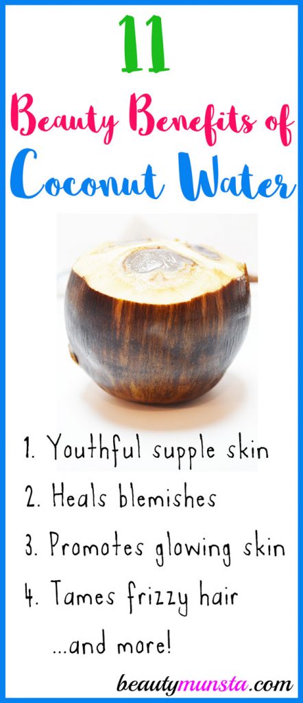 You drink coconut water thinking of beaches and vacations but did you know of the beauty benefits of coconut water?! You’ve got to check them out below! 