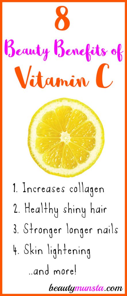 You’ll be surprised of the beauty benefits of vitamin C that can be enjoyed by consuming the vitamin, as well as applying vitamin C products on your skin and hair. 