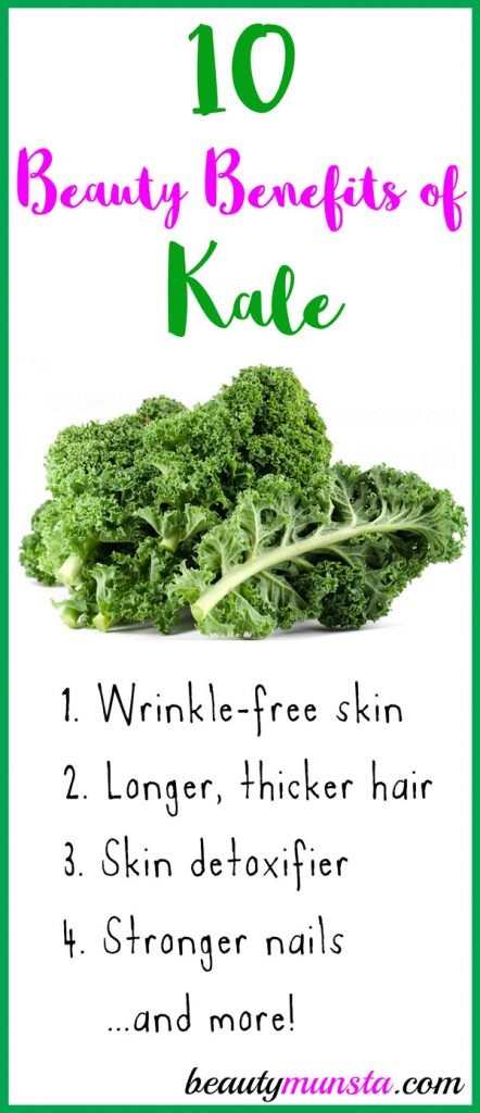 These incredible beauty benefits of kale promote a clear complexion, longer hair and stronger nails! Read on to find out more! 