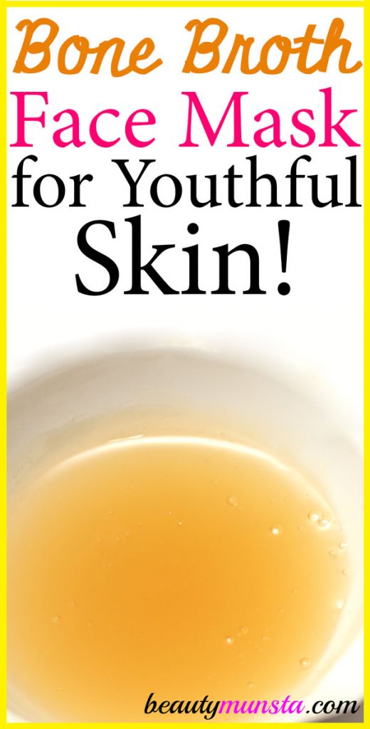 You know about drinking bone broth for youth but did you know you could make a bone broth face mask for timeless skin?! 