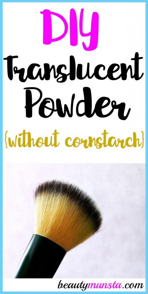 Is it possible to make a DIY translucent powder without cornstarch? Yes it is! I’ll show you what you need! 