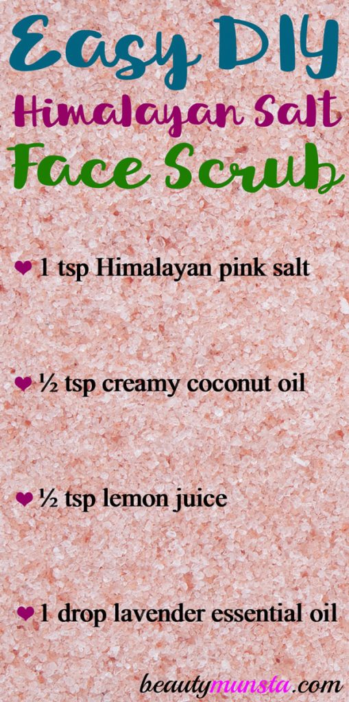 Make this Himalayan salt and coconut oil scrub for pretty skin! 