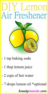 Homemade Air Freshener with Lemon Juice