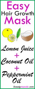 Lemon Juice and Coconut Oil for Hair Growth, Dandruff Control & More!