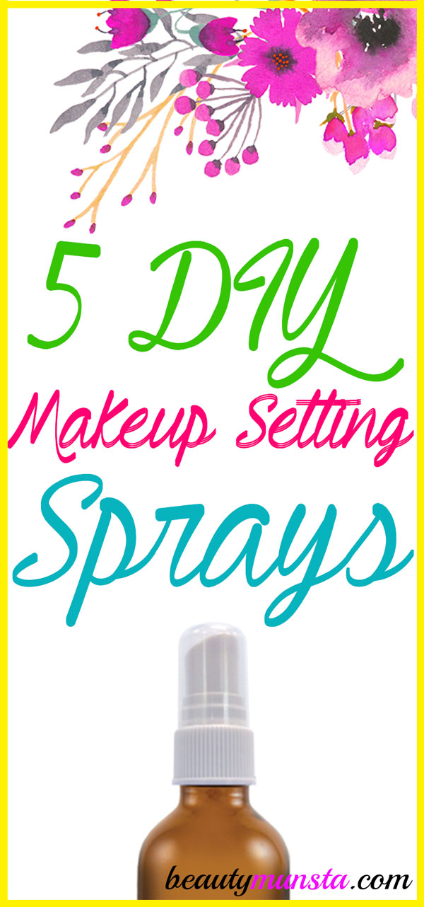 5 DIY Makeup Setting Spray Recipes