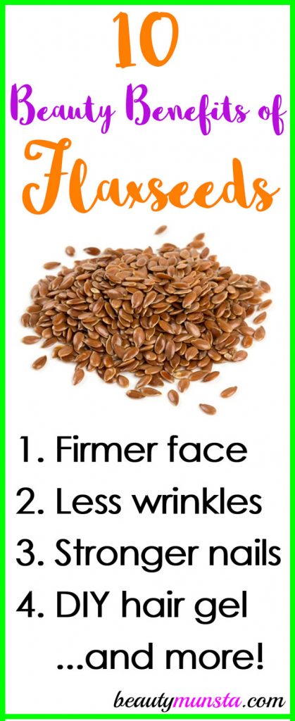 Hello beauties! Today I want to share 10 fantastic beauty benefits of flax seeds for skin, hair & more! Keep reading!