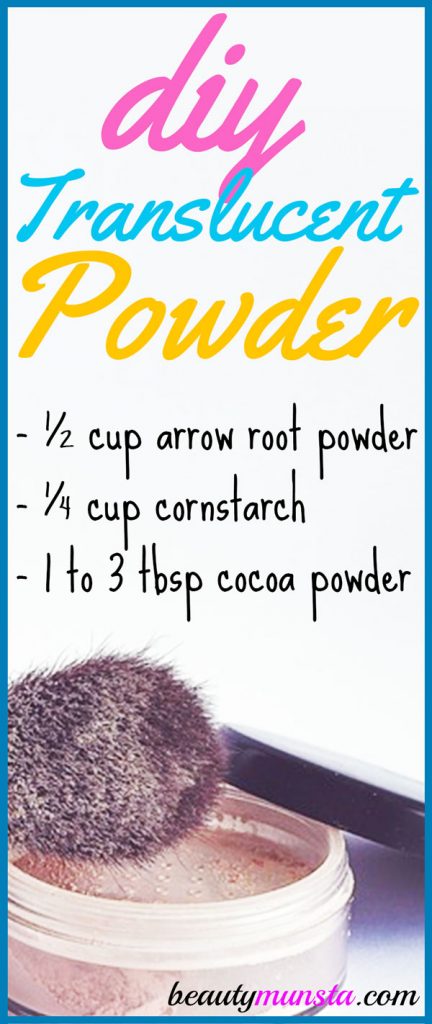 Here’s an easy and cheap DIY translucent face powder recipe!