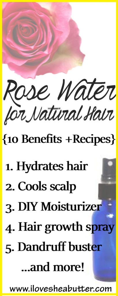 Try rose water for natural hair to benefit from its gorgeous uses for your scalp & hair! I’ve also shared some rose water hair care recipes so read on! 