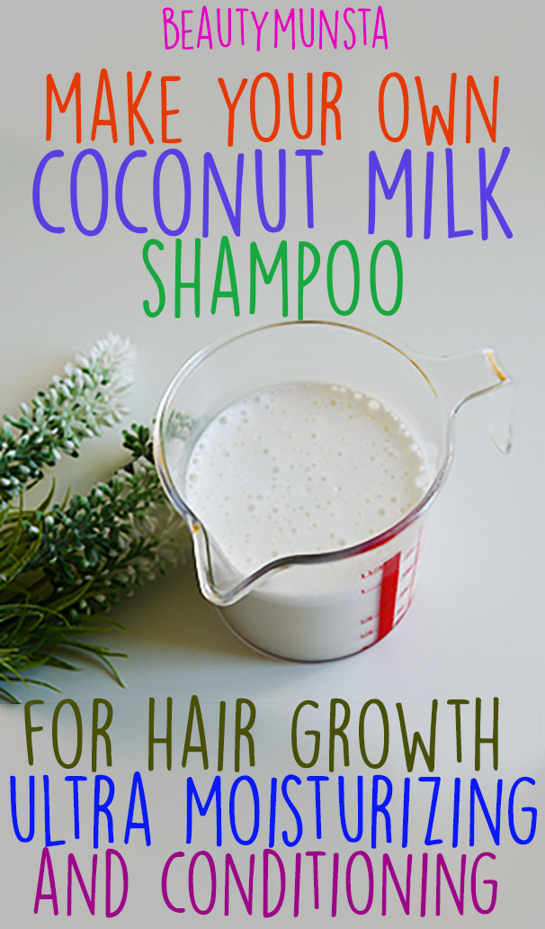 diy coconut milk shampoo homemade