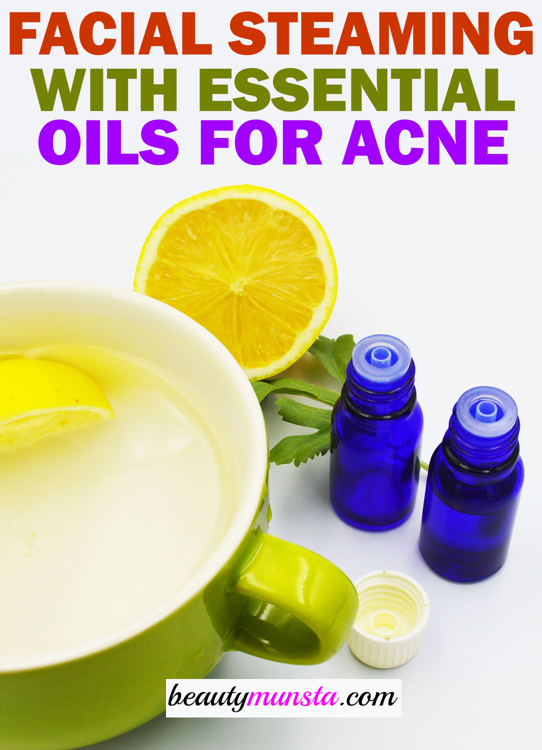 lemon essential oil for acne treatment