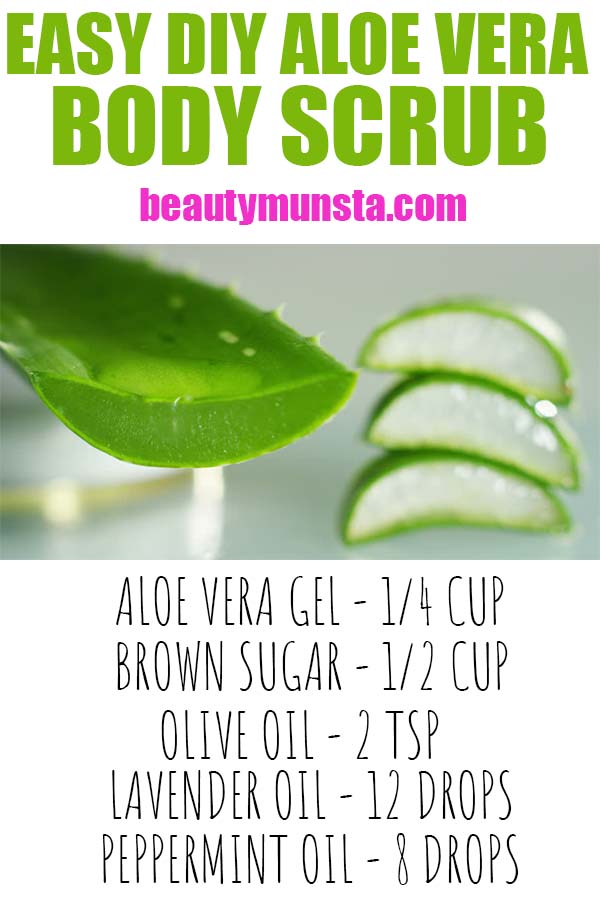 diy aloe vera body scrub