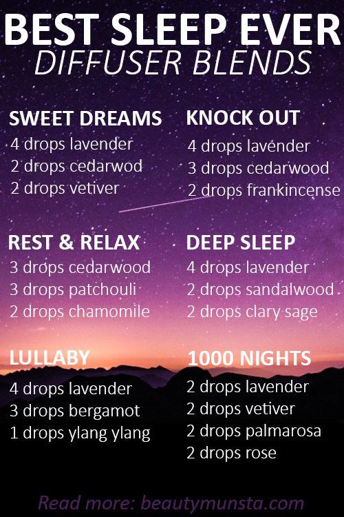 essential oil diffuser blends for sleep