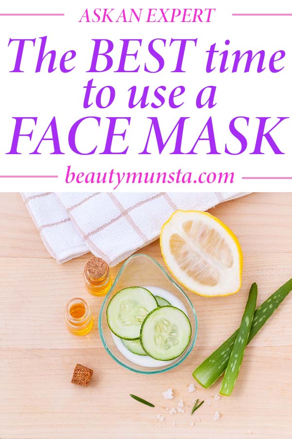 when should you use a face mask morning or night