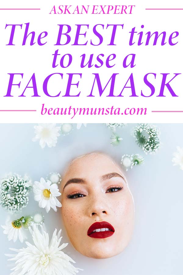 when to apply face mask before or after shower