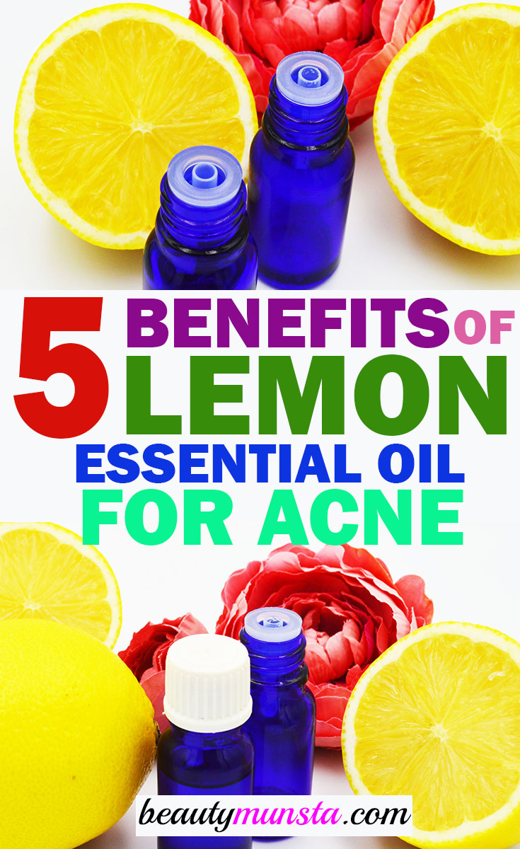 lemon essential oil for acne benefits